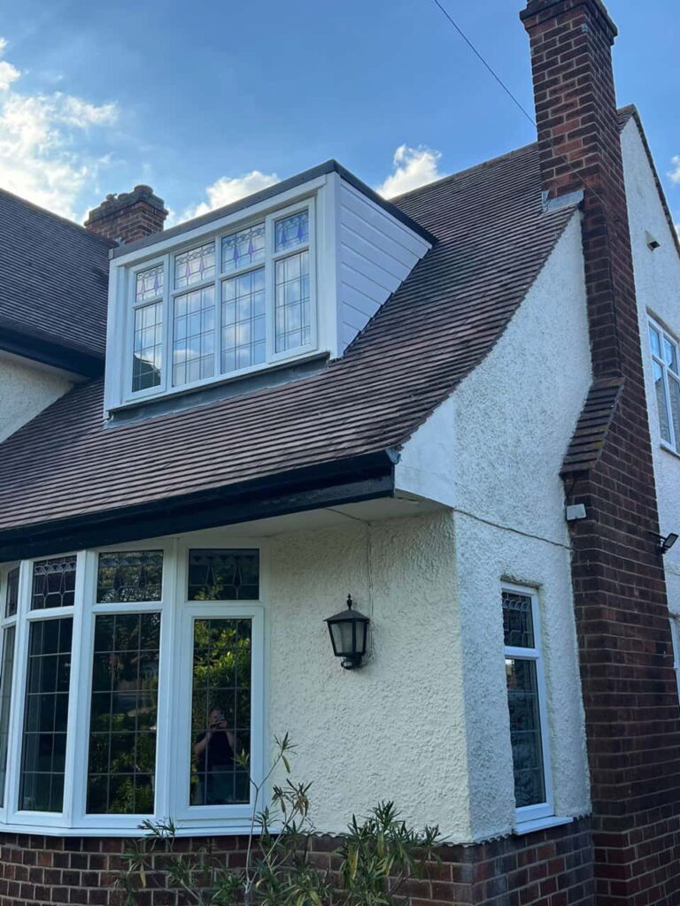 This is a photo of a dormer window which has just had some repairs carried out where the roof and the dormer meet. Works carried out by Chatteris Roofing Repairs
